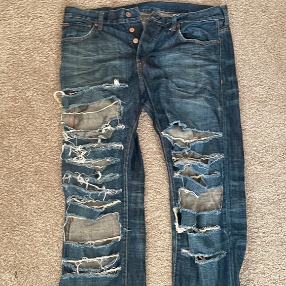 Men distressed jeans - Picture 2 of 4